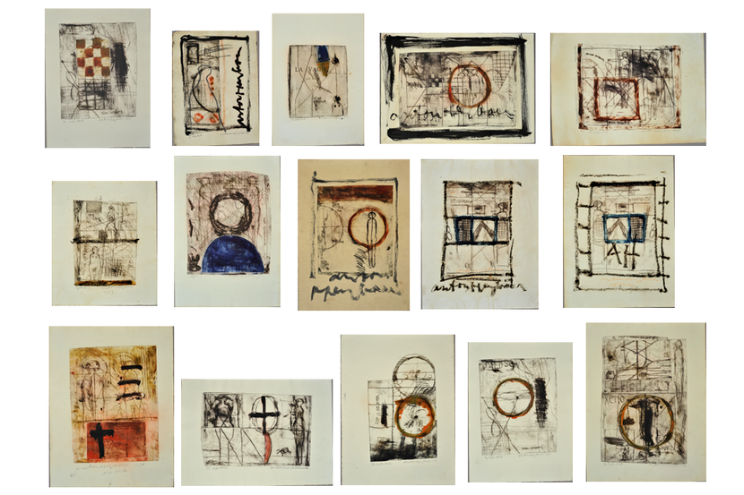 Diverse etsen uit de betwiste collectie