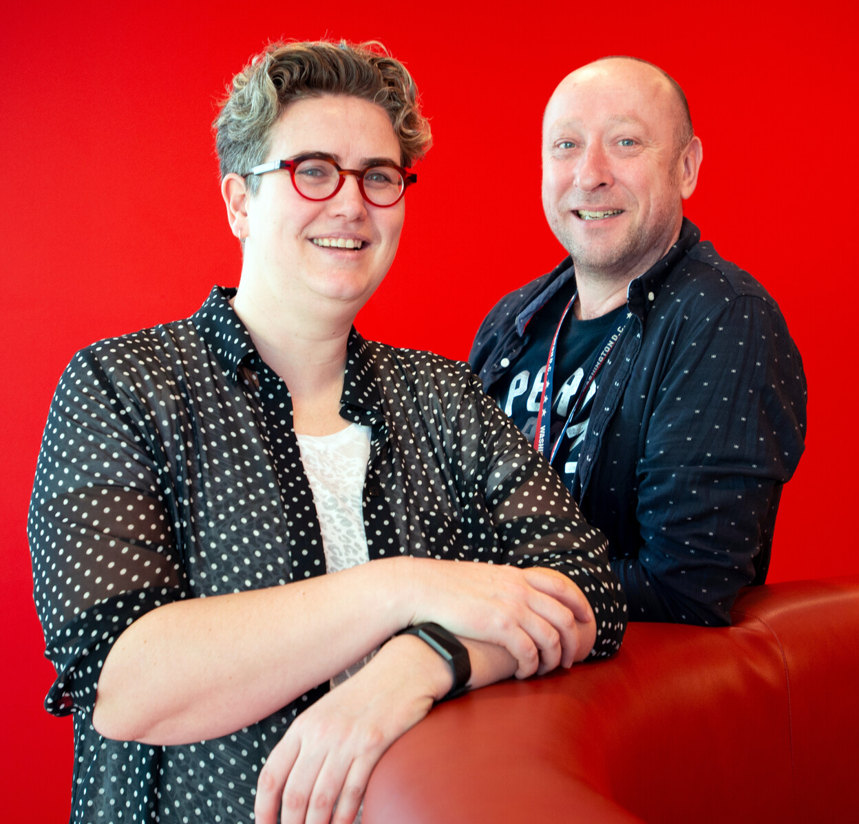 Portret van Linda Koomen en Jeroen Kroos