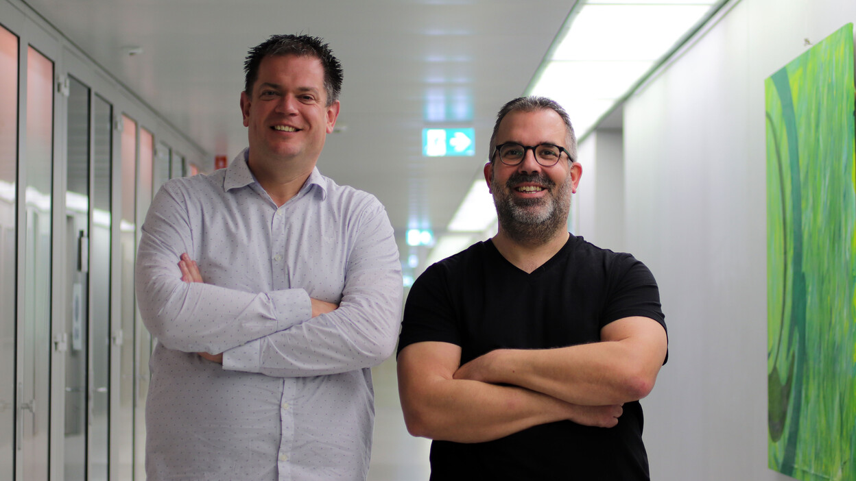 Portret van Robert Huls en Marc van Bochove