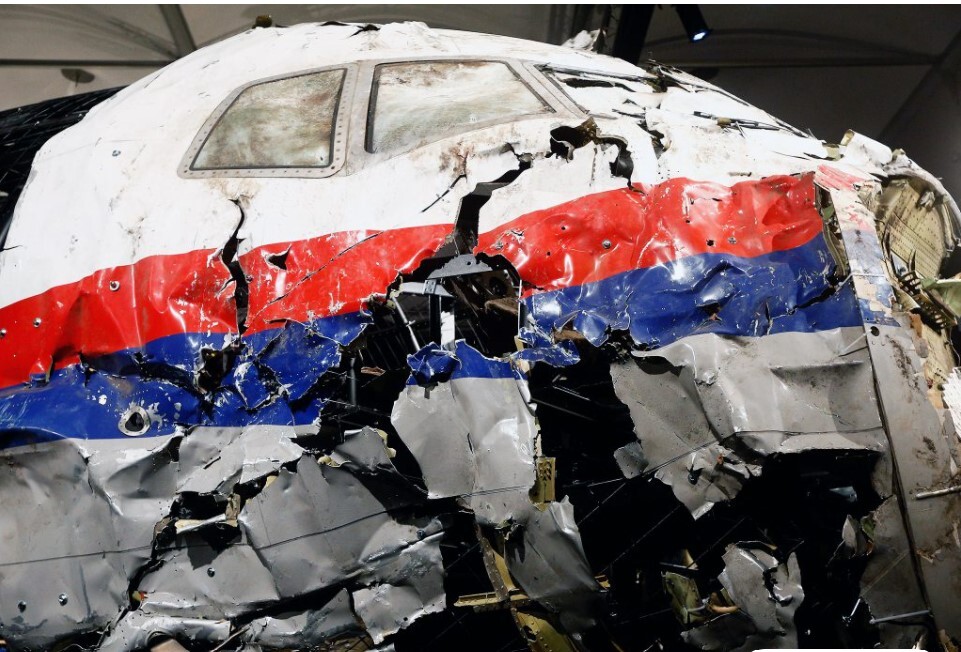 Reconstructie van het toestel van vlucht MH17.