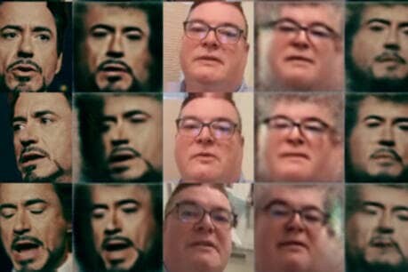 Zeno Geradts als deepfake van Robert Downey Jr. 