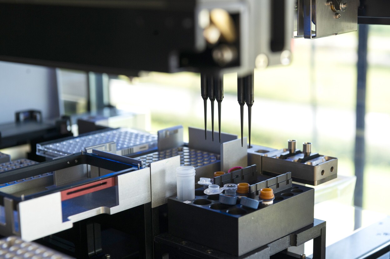 DNA tubes in apparaat 