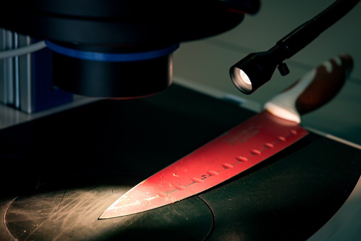 Rood mes wordt onderzocht, dit is niet het mes uit de zaak