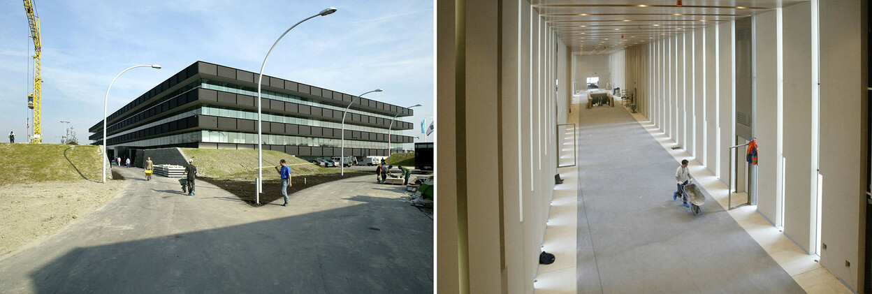 Aanbouw van het NFI aan de Laan van Ypenburg